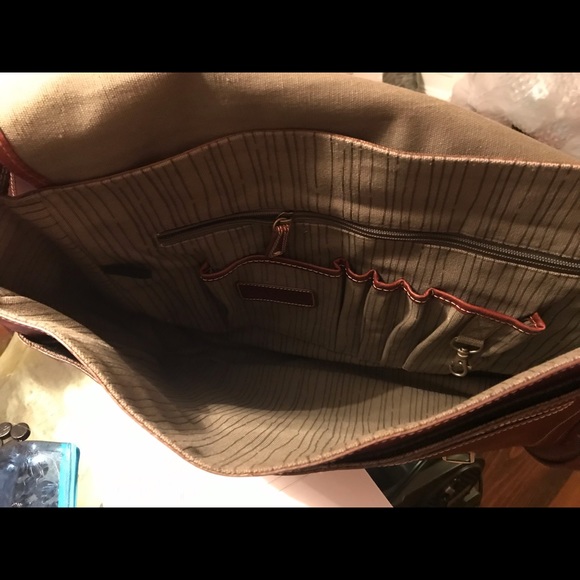 VINTAGE FOSSIL briefcase - Picture 3 of 6